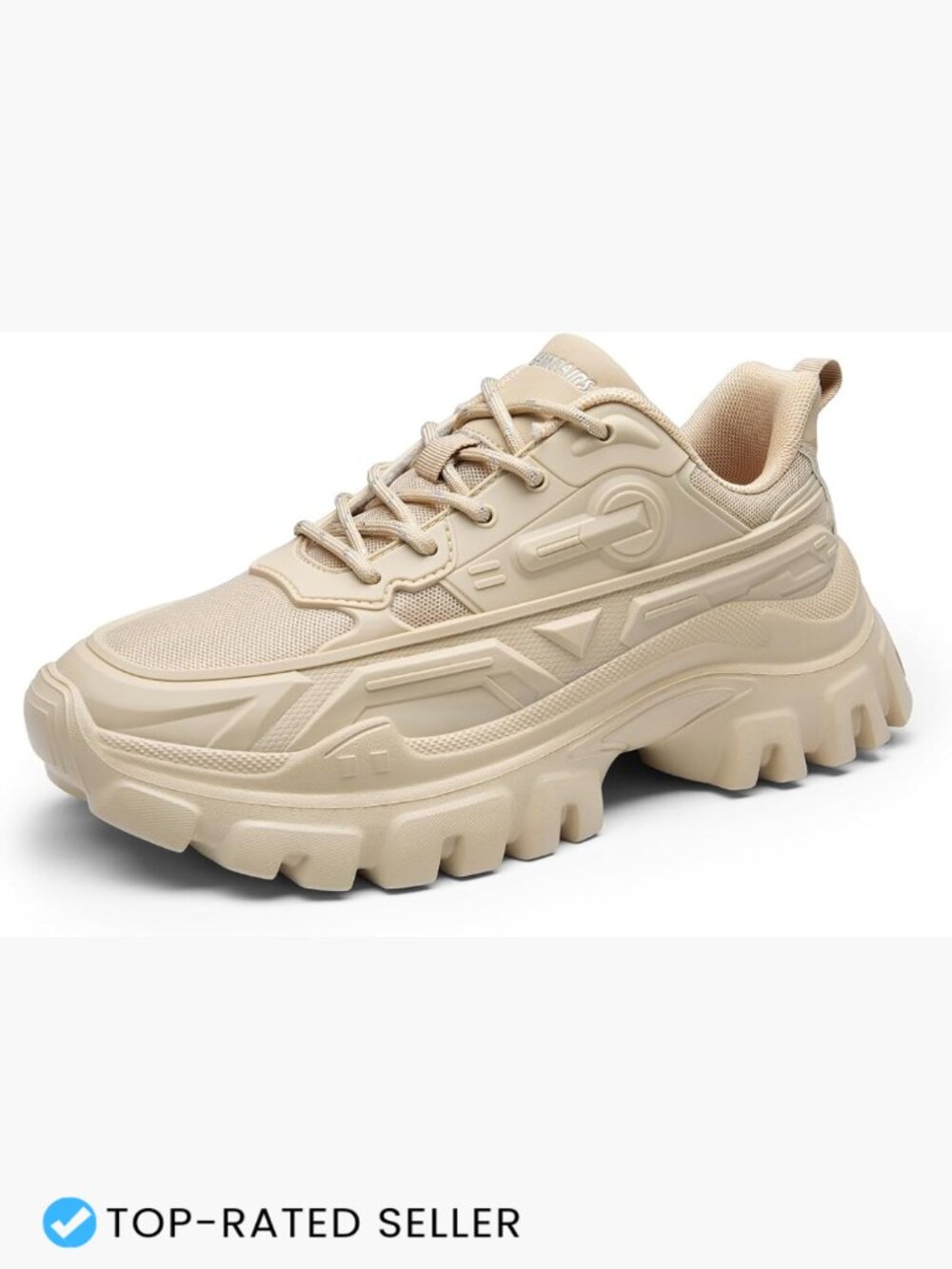 Chunky Platform Fashion Sneakers Lightweight Mesh Lace Up Cushioned Casual